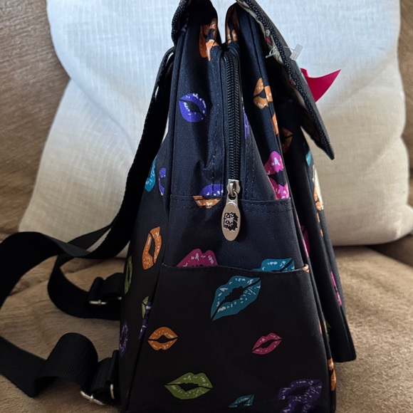 Betty Boop Black Backpack with Colorful Lips main image 5